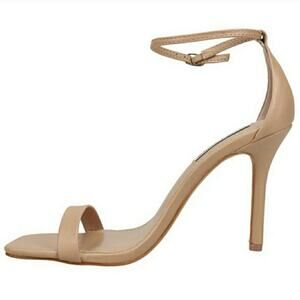 Steve Madden Elegant Tan Stiletto Ankle Strap Heels